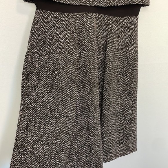 Rebecca Taylor Techy Herringbone Double-Layer Dress Size 0 - Picture 5 of 11